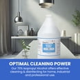 thumbnail image 2 of CleanPro Isopropyl Alcohol 70% Tech Grade, Made in Canada, 4L Bulk (1 Gallon) – High Purity Rubbing Alcohol for Electronics, Surface, and Industrial Cleaning, 2 of 7