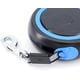 thumbnail image 5 of Correa retráctil para perros de 5 m con cadena, freno y cierre de un botón, antienredos, perfecta para perros pequeños y medianos de hasta 25 kg (azul)., 5 of 5