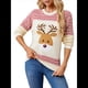 thumbnail image 3 of Suéteres Navideños Feos para Mujer, Lindos, Peludos y Divertidos, Suéter de Punto para Fiestas de Invierno y Fiestas Navideñas. Beige L, 3 of 10