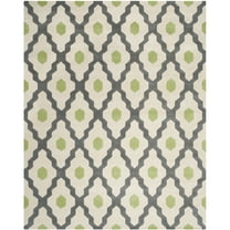 SAFAVIEH Chatham CHT748K Handmade Dark Grey / Ivory Rug