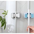 thumbnail image 3 of Colgador para fregona sin agujeros, potente clip para fregona que no deja marcas, soporte adhesivo para fregona con pegamento que no deja marcas-Azul, 3 of 5