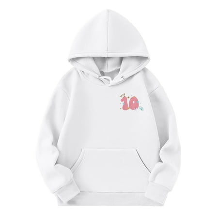 

Girls Sweatshirt Sports Jacket Pocket Athletic My Double Digits Birthday Bday Pocket Pullovers for Teen Girls