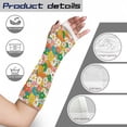 thumbnail image 7 of Jiueut Hippie Flower Arm Cast Cover Arm Cast Sleeve with Thumb Cover Wrist Cast Cover for Shower Size S Hand Cast Covers for Shower Adult Washable Cast and Bandage Protector, 7 of 7