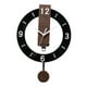 thumbnail image 4 of Reloj de pared con péndulo decorativo, ligero y silencioso para oficina. Negro, 4 of 9