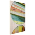 thumbnail image 3 of "Ethereal Spheres", Abstract Pattern Rendered on Gold Shagreen Wrapped Canvas Wall Art, sized 60"x40", 3 of 11