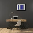 thumbnail image 3 of Grayscale 24x18 Black Ornate Wood Framed with Double Matting Museum Art Print Titled - Cool Stripes V, 3 of 4