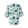 thumbnail image 7 of Post Surgery Shirts for Women Short Sleeve Funny Print Tear Away Tops with Drain Pockets Postoperative Care Tops Shoulder Surgery Shirts for Women Adaptive Clothing, 7 of 7