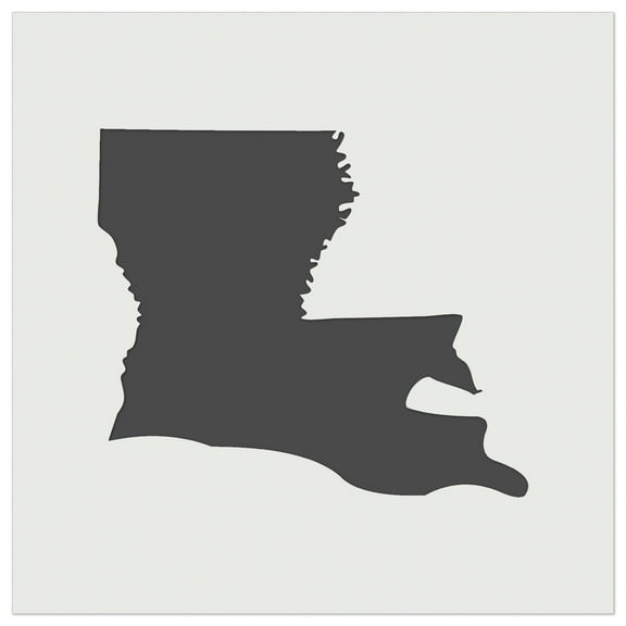 Louisiana State Silhouette DIY Cookie Wall Craft Stencil - 5.5 Inch