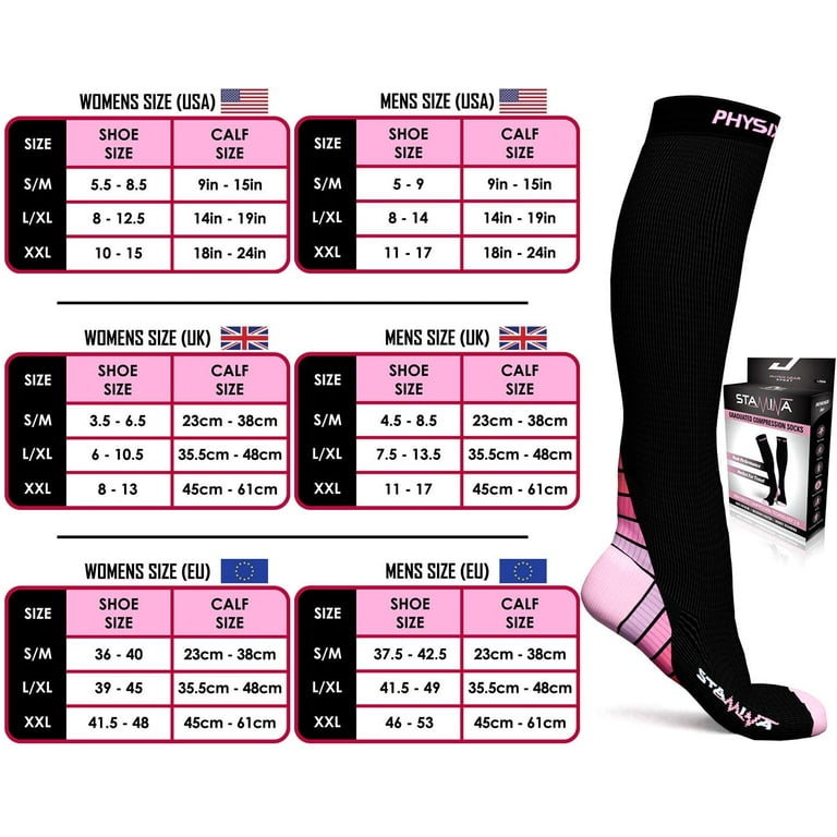 Gear Compression Socks for Men & Women (20-30 mmHg) Boost Stamina