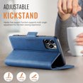 thumbnail image 5 of Allytechgroup Wallet Phone Case for iPhone 11 with Credit Card Slot, RFID Blocking PU Leather Flip Case with Kickstand Support Wireless Charging Shockproof Bumper for Women Men, Blue, 5 of 11