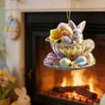 thumbnail image 6 of HYLLai Easter Acrylic Hanging Ornaments - Bunny and Egg Designs for Wall, Door, Gift, or Garden Decoration (A), 6 of 6