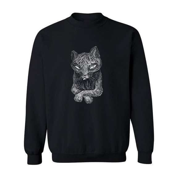 An Interesting Cat Sweatshirt Men -Image by Shutterstock, Male Medium