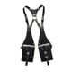 thumbnail image 3 of Mochila tipo chaleco para el hombro, ideal para cosplay, compras, fiestas de disfraces y viajes. Negro, 3 of 9
