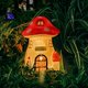 thumbnail image 4 of Casa de Seta LáMpara Solar de Resina Adorno de DecoracióN de Casa de Paisaje de Hadas en Miniatura de JardíN de JardineríA, 4 of 5