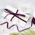 thumbnail image 6 of 50 Yards Purple Single Face Velvet Ribbon for Christmas Wedding Wrapping Crafts Decoration Favors, 6 of 9