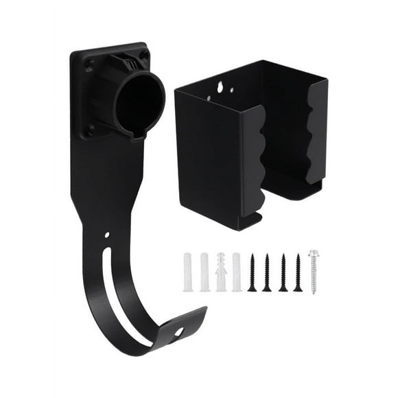 MYG for EV Charger Holder Wall Mount Kit for SAE J1772 Connector Electric Vehicle Charging Station Cable Organizer Metal Bracket Nozzle Holster Indoor Outdoor Use