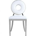 thumbnail image 5 of Meridian Furniture Carousel White Vegan Leather Dining Chair (Set of 2), 5 of 9