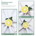 thumbnail image 2 of Shisuyan 2Pack Modern Napkin Rings Yellow Alloy Fix Napkins Households Home Use, 2 of 8