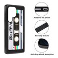 thumbnail image 2 of WIRESTER Shockproof Soft Rubber Cover Case for Samsung Galaxy S25 Ultra 6.8" 2025, Retro Black Cassette Tape Hip Hop, 2 of 5