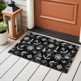 thumbnail image 4 of 2x3 Ft Entryway Area Rug, Nautical Black Kitchen Rug Runner Washable Floor Mat, Retro Sailing Boat Map Anchor Rudder Non Slip Indoor Door Mat Throw Carpet for Bathroom Living Room Bedroom, 4 of 8