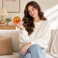 thumbnail image 4 of Halloween Pumpkin Ball Squishy Fidget Toy Cute Cartoon Squishy Stress Ball Slow Rising for Kids Adults Glitter Squishy Travel Portable Party Favor Stocking Stuffer Goodie Bag, 4 of 6