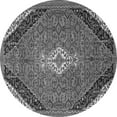 thumbnail image 1 of Ahgly Company Indoor Round Medallion Gray Traditional Area Rugs, 6' Round, 1 of 1
