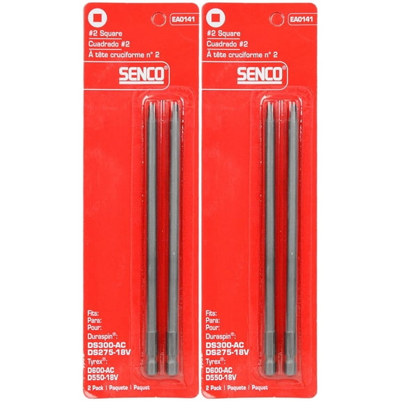Senco EA0141#2 Square Duraspin Drive Bit 2ct 2-Pack RT