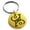 Gold, variant on Stainless Steel Enchanting Magic Rune Engraved Small Medallion Circle Charm Keychain Keyring