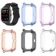 thumbnail image 3 of Case Compatible With Xiaomi Huami Amazfit Gts Watch Accessories Soft Tpu Shockproof Cover Slim Guard Thin Bumper Shell Protector Compatible With Amazfit Gts Smartwatch (White+Purple), 3 of 4
