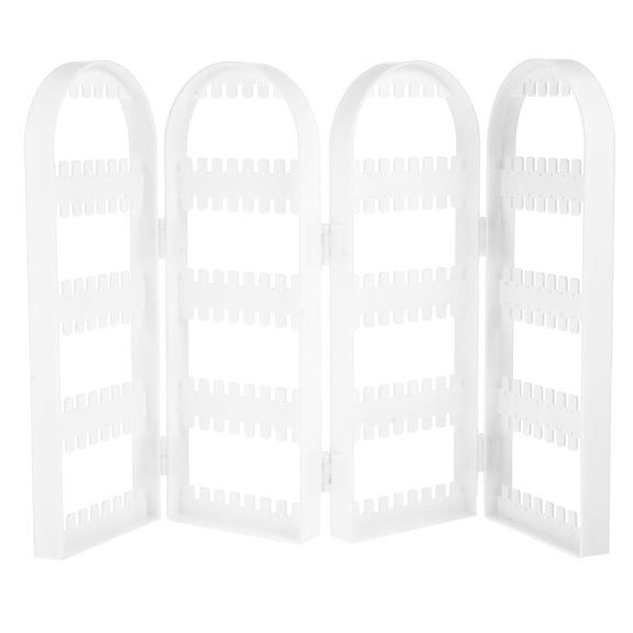 LABSERRON 1Pack Earring Display Stands Jewelry Display For Vendors White Plastic 17.3x11in