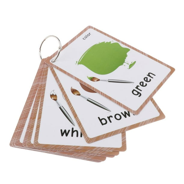 Tarjetas didácticas para niños, juego de aprendizaje de colores, números y formas.