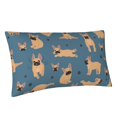 thumbnail image 2 of Easygdp French Bulldog Yoga Envelope Closure Pillowcase - 20x36in, Queen Pillowcase, Breathable, Stain-Resistant, Wrinkle-Free, 2 of 9