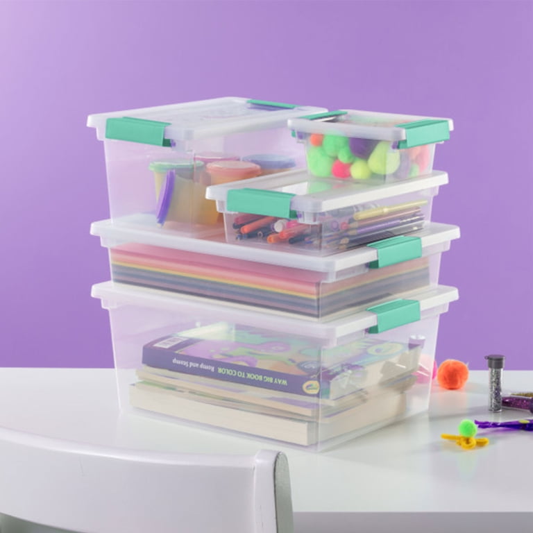 Sterilite Small Clip Box Clear Storage Bins, 6-Pack photo 5