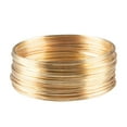 thumbnail image 3 of 50 bucles de alambre de joyería BLESIY DIY Luz de oro 6 cm, 3 of 8