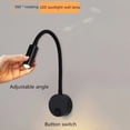thumbnail image 2 of Lámpara de Pared LED de Cuello de Cisne de 3 W, Luz Cálida de 3000 K, CA 85-265 V, Tipo de Cableado, Lámpara de Noche con Giratorio Ajustable A, 2 of 7