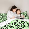thumbnail image 5 of Castle Fairy Teens Cheetah Print Full Size Comforter Sets,Animal Print Bedding Sets, 5 of 8