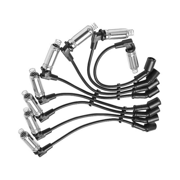 Spark Plug Wire Set 8 - Compatible with 2014 - 2021 Chevy Silverado 1500 2015 2016 2017 2018 2019 2020
