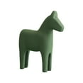 thumbnail image 3 of Modern Minimalist Wooden Horse Decor - Creative Wood Horse Statue Ornament for Home Living Room TV Stand Coffee Table Decor, Rustic Wooden Horse Figurine for Indoor Desktop Art Decor Gift, Green, 3 of 7