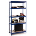 thumbnail image 1 of Patiojoy 5-Tier Industrial Steel Storage Shelves Garage Rack with Adjustable Shelves Navy Blue, 1 of 6