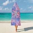 thumbnail image 5 of Sweet-tropical-pattern Wearable Blanket Women Men Hooded Blanket Adult Plush Poncho Lightweight Soft, 5 of 6