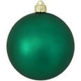 thumbnail image 2 of Christmas By Krebs 6" (150mm) Velvet Shamrock Green [2 Pieces] Extra Large Solid Oversized Huge Big Outdoor Plastic, UV Ball Ornament Hanging Tree Decorations, 2 of 7
