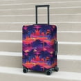 thumbnail image 3 of Wukai Retro Palms Elastic Luggage Cover: Personalized Protection for Your Suitcase - Fits 19~29-inch, Washable & Durable Travel Companion-Small, 3 of 8