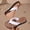White, variant on Women Wide Padded Fabric Strap Wedge Flip Flops Slip On Thong Sandals Summer Beach Indoor Outdoor Slides White 8.5