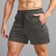thumbnail image 2 of Pantalones cortos de running para hombre con entrepierna de 5 pulgadas: bolsillos con cremallera, cintura elástica, poliéster-spandex, pantalones cortos deportivos para gimnasio, tallas S-XXXL para, 2 of 5
