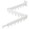 thumbnail image 1 of Clothes Drying Rack,Laundry Drying Rack Wall Mount,ZdwCyl Space Saver Wall Mounted Clothes Rack,Retractable ,Collapsible(Tri-Fold), White Color Drying Rack Clothing, 1 of 15