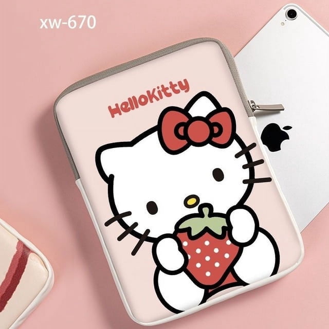 2024 Sanrio Hello Kitty Cute Cartoon Laptop Tablet Inner Case Bag Ipad 7.9 9.8 10.2 11 Inch Sleeve Pouch For Macbook Ipad Pro 2021 Liuxinyi