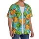 thumbnail image 2 of Fotbe Pineapple Camisa Estampada de Manga Corta para Hombre, Casual de Verano, Estilo Playero, Sin Arrugas-Large, 2 of 5