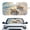 Beach Sea Turtle Pattern, variant on XYZCANDO Car Sun Shade with Tropical Palm Sunset, Storage Pouch Includes Matching Storage Bag for Road Trips and Summer Outdoor Use