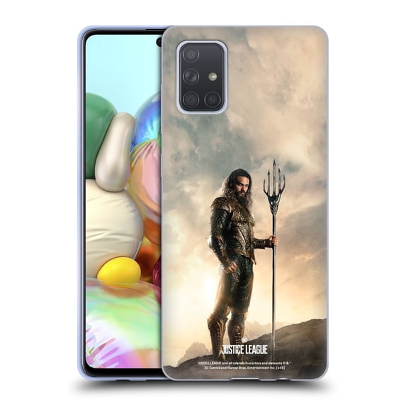 Head Case Designs Officially Licensed Justice League Movie Character Posters Aquaman Soft Gel Case Compatible with Samsung Galaxy A71 (2019)