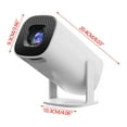 thumbnail image 3 of White Projector Hd 1080P Home Theater Video Projector With Remote For Movies And Gaming, 3 of 5